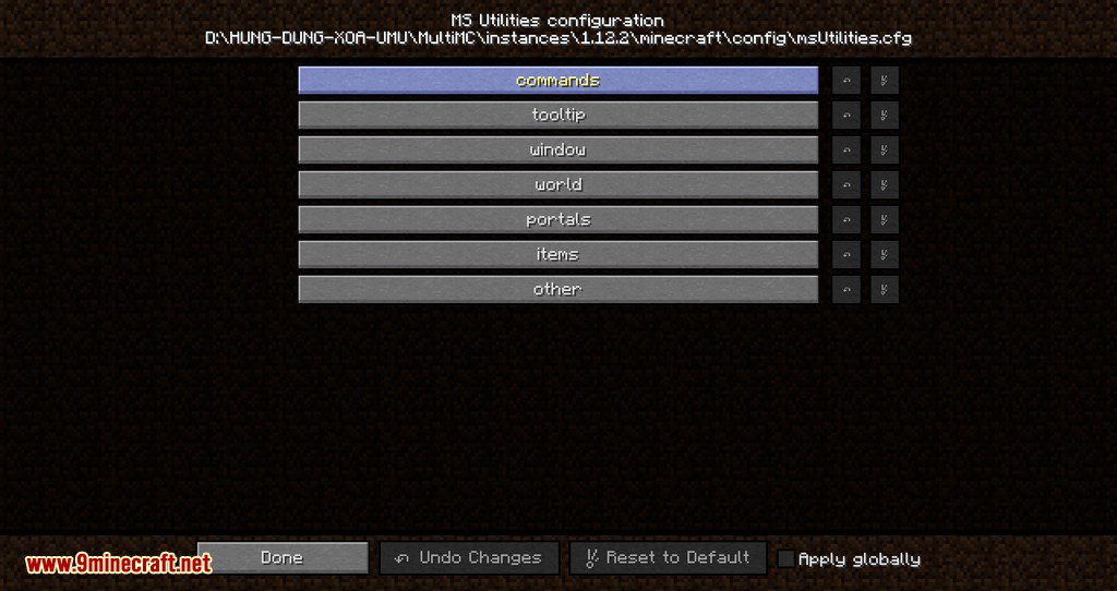 MS Utilities mod for minecraft 03