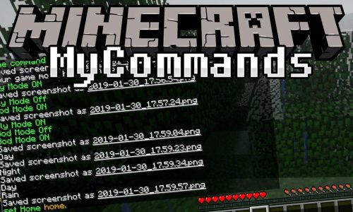 Mycommands mod for minecraft logo