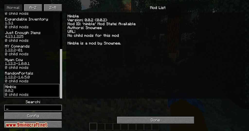 Nimble mod for minecraft 01