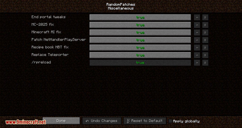 RandomPatches mod for minecraft 09