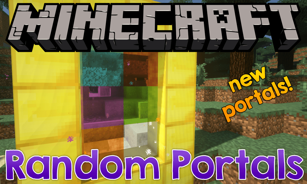 RandomPortals mod for minecraft logo