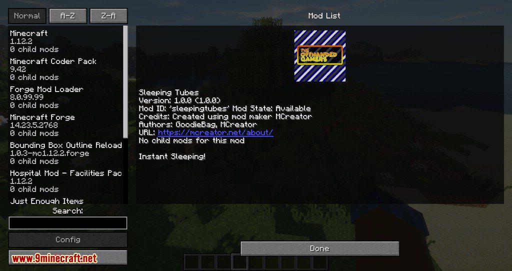 Sleeping Tubes mod for minecraft 07