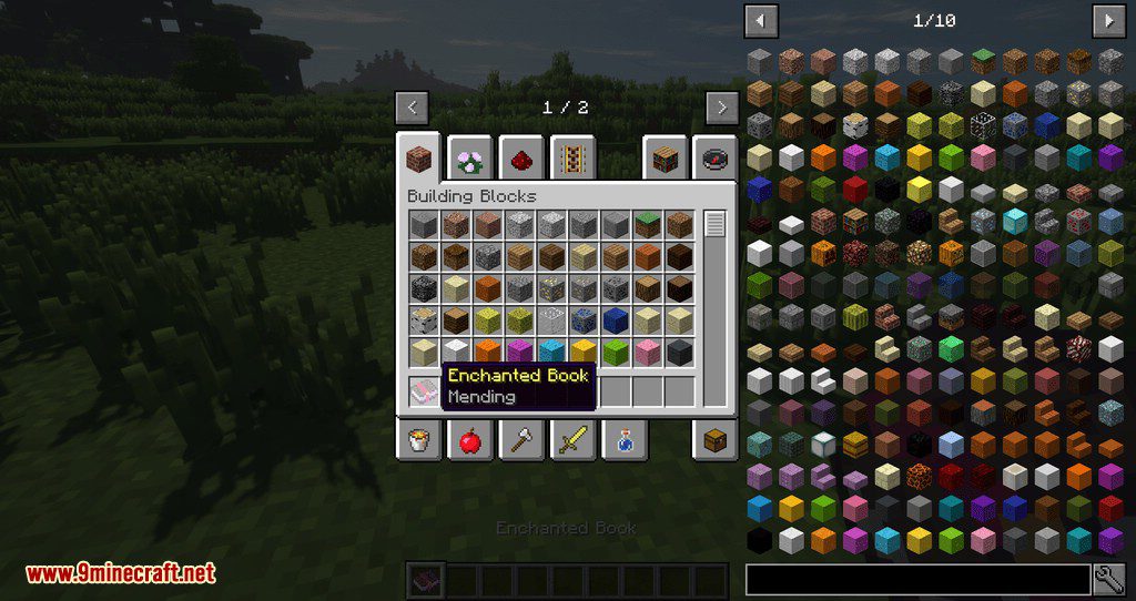 Unmending mod for minecraft 01