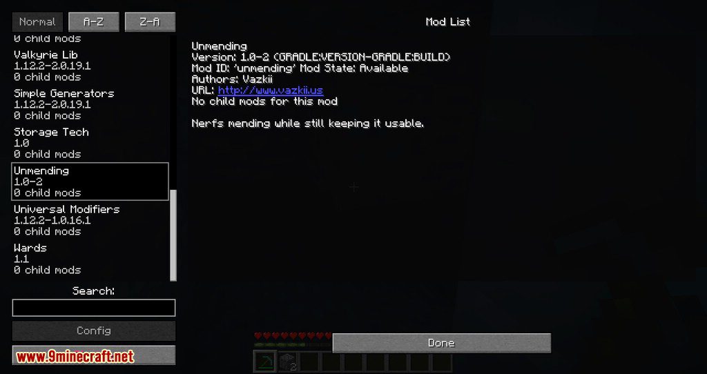 Unmending mod for minecraft 10