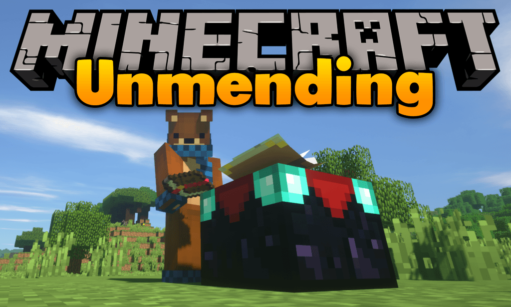 Unmending mod for minecraft logo