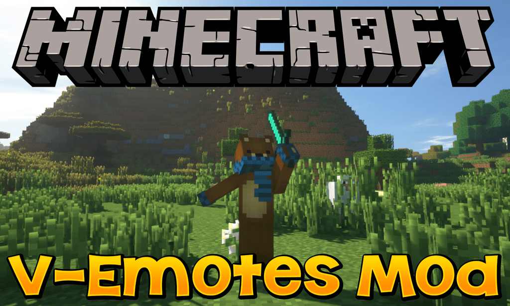 V-Emotes Mod for minecraft logo