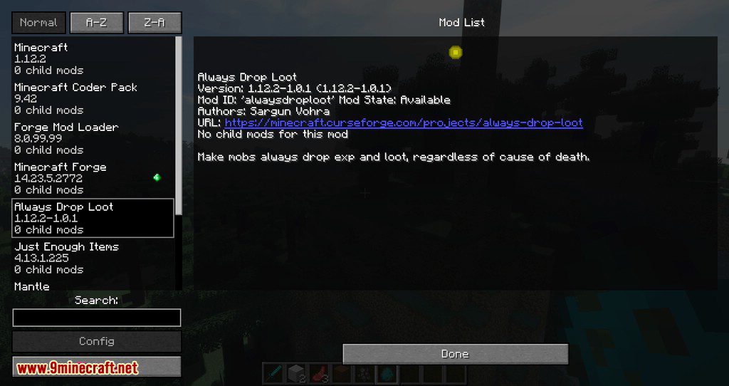 Always Drop Loot mod for minecraft 12