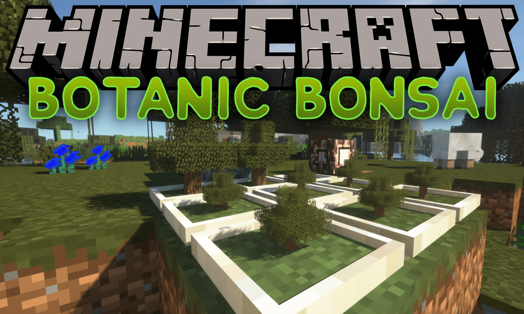 Botanic Bonsai mod for minecraft logo