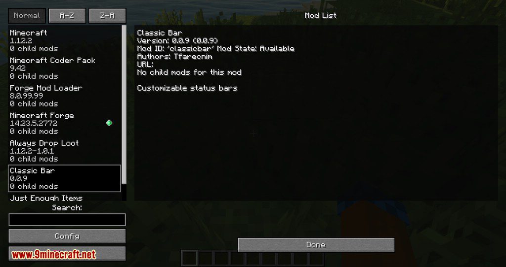 Classic Bars mod for minecraft 10