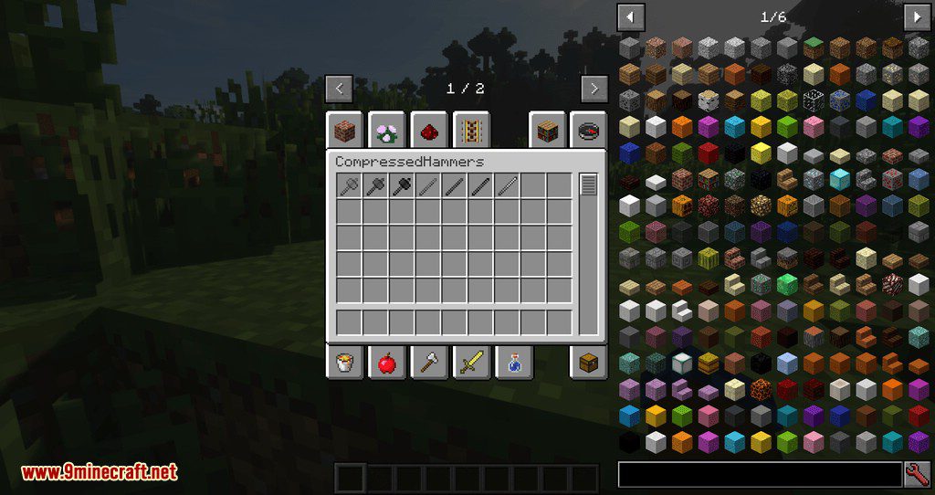 Compressed Hammers mod for minecraft 01