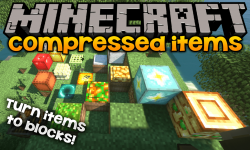 Compressed Items mod for minecraft logo