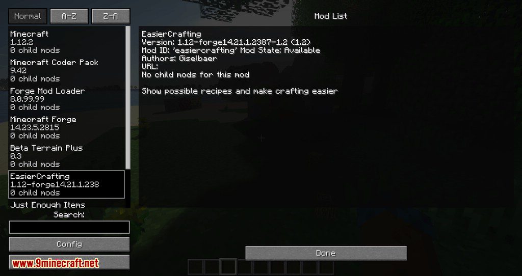 Easier Crafting mod for minecraft 01