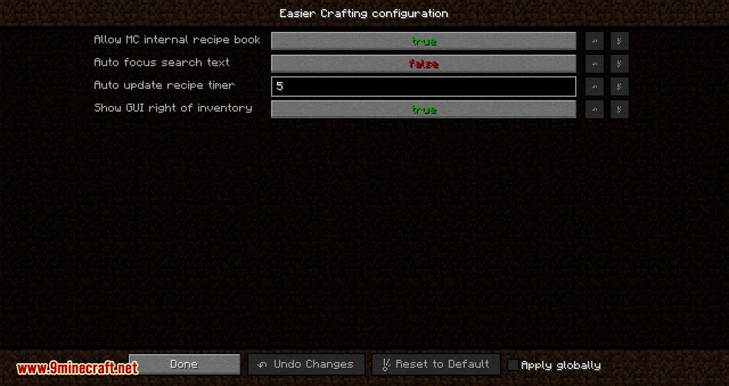 Easier Crafting mod for minecraft 02