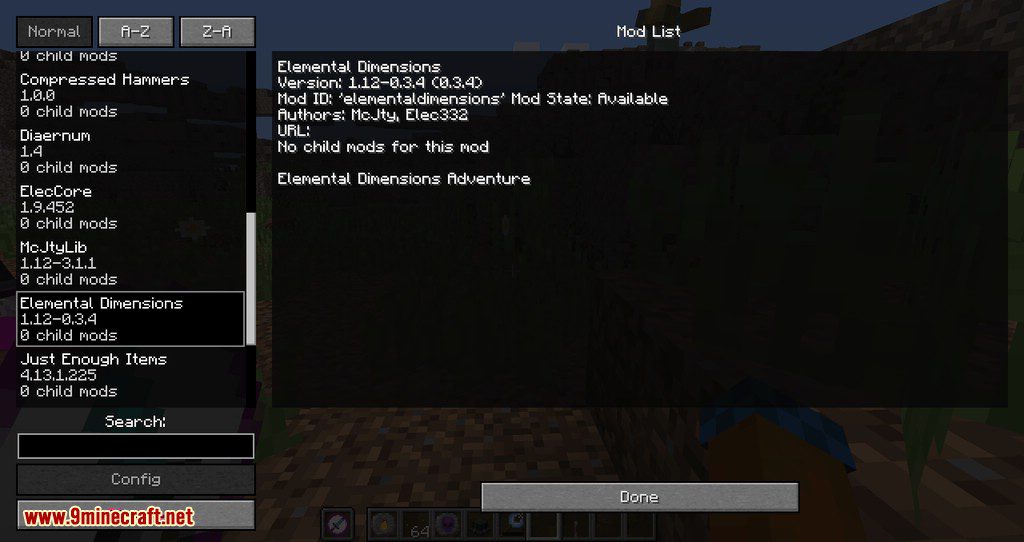 Elemental Dimensions mod for minecraft 21