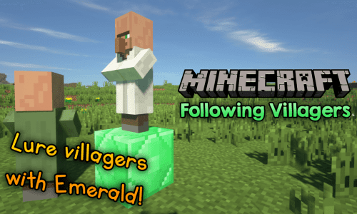 Following Villagers mod for minecraft logo