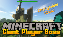 Giant Player Boss mod for minecraft logo