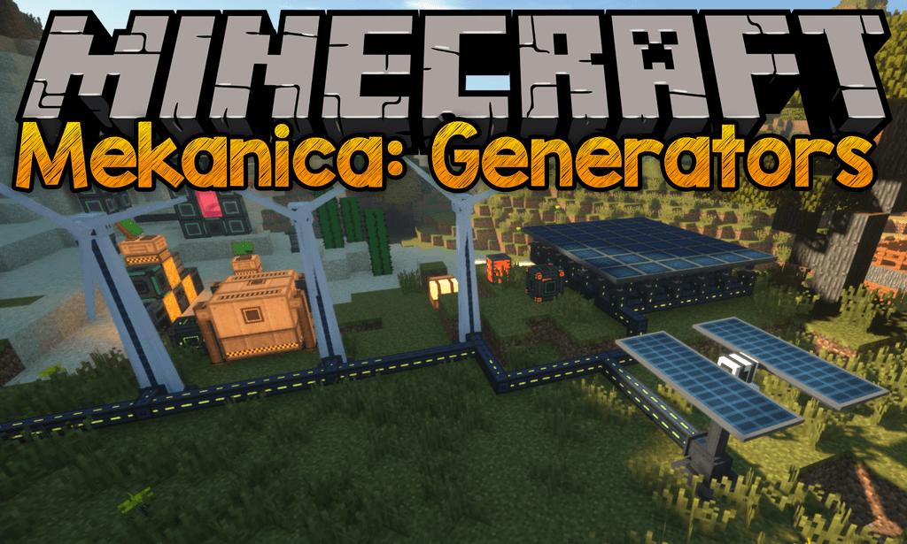 Mekanica Generators mod for minecraft logo