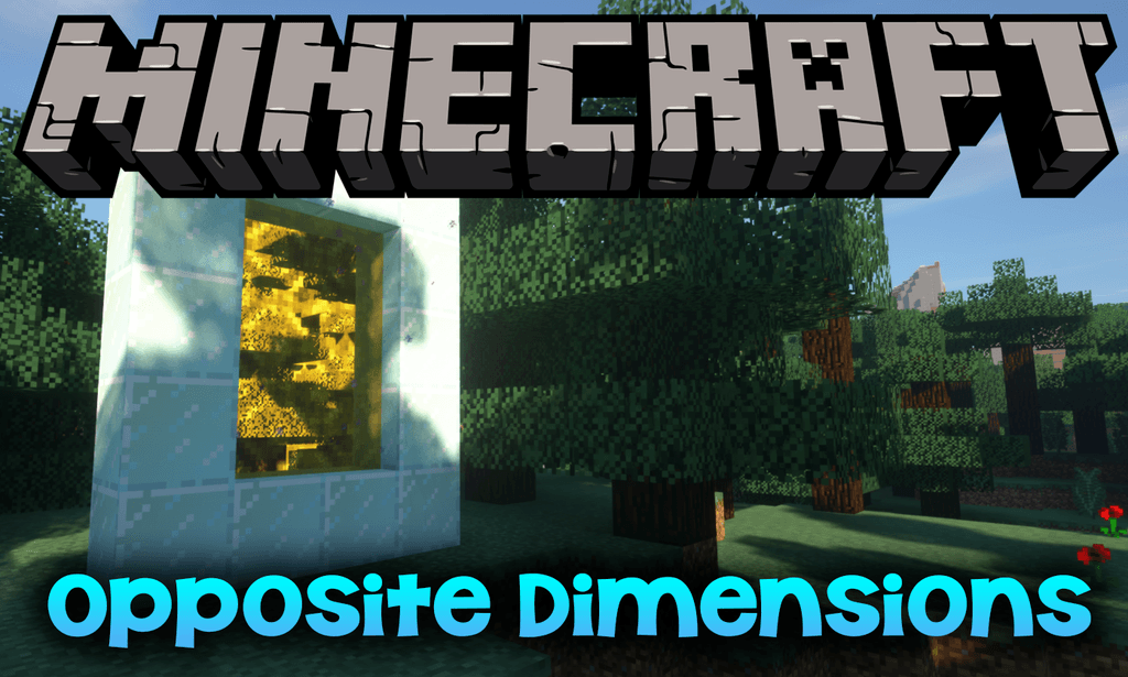 Opposite Dimensions mod for minecraft logo