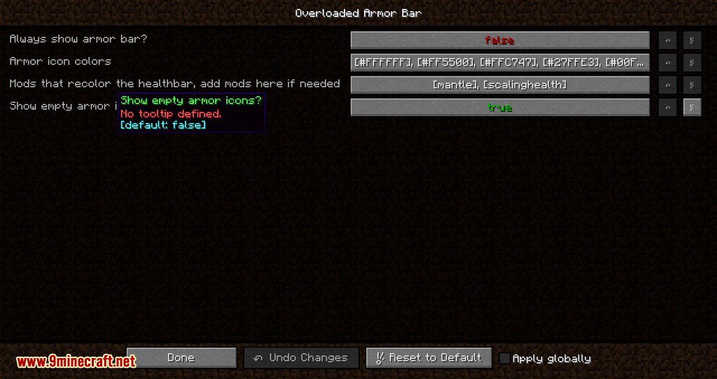Overloaded Armor Bar mod for minecraft 08