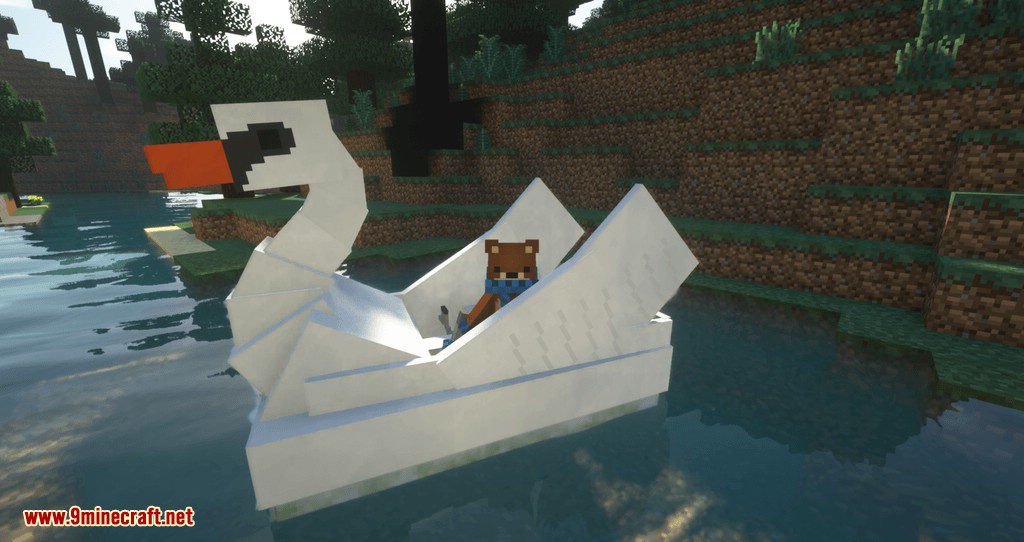 Swan Boats mod for minecraft 01