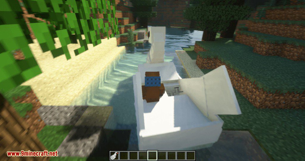 Swan Boats mod for minecraft 02