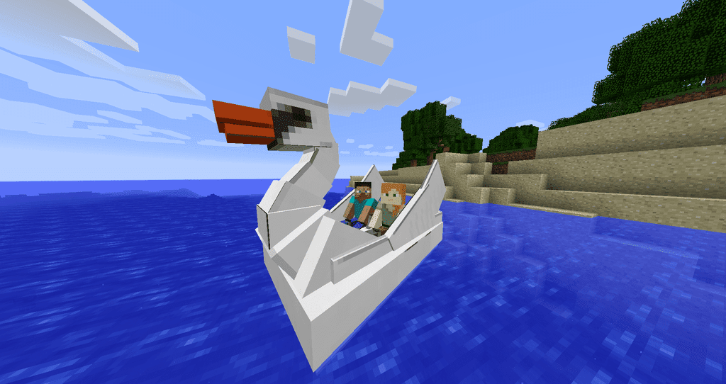 Swan Boats mod for minecraft 21