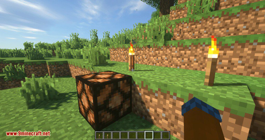 Torch Lever mod for minecraft 03