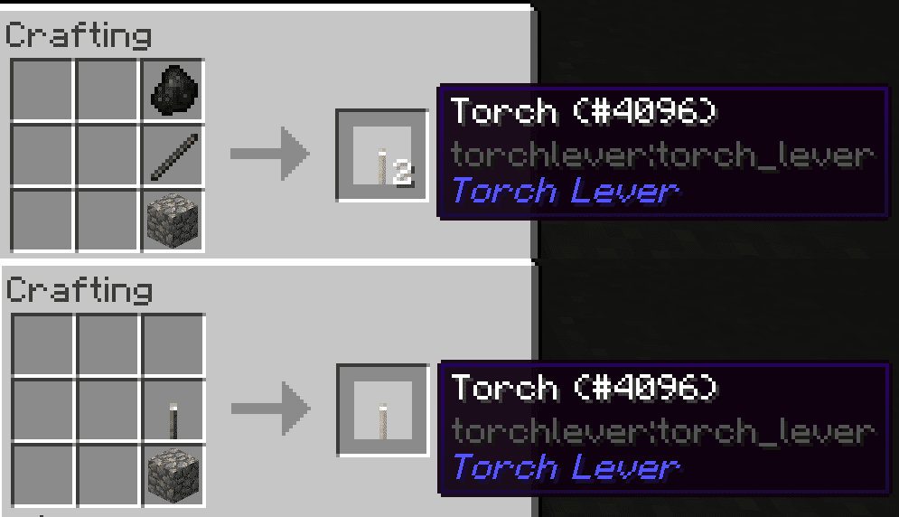 Torch Lever mod for minecraft 23