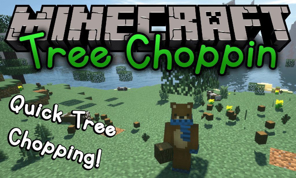 Tree Choppin mod for minecraft logo