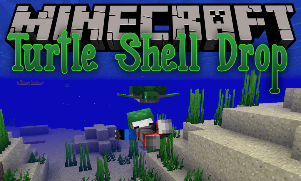 Turtle Shell Drop mod for minecraft logo