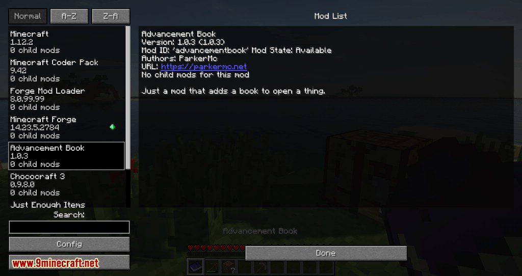 Advancement Book mod for minecraft 12