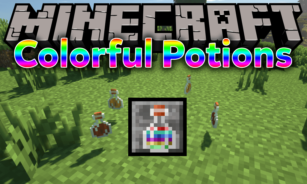 Colorful Potions mod for minecraft logo