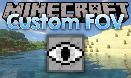Custom FOV mod for minecraft logo