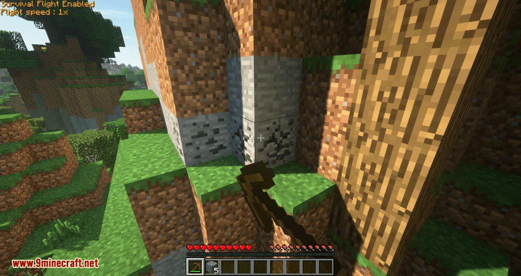 Fast Fly Block Breaking mod for minecraft 06