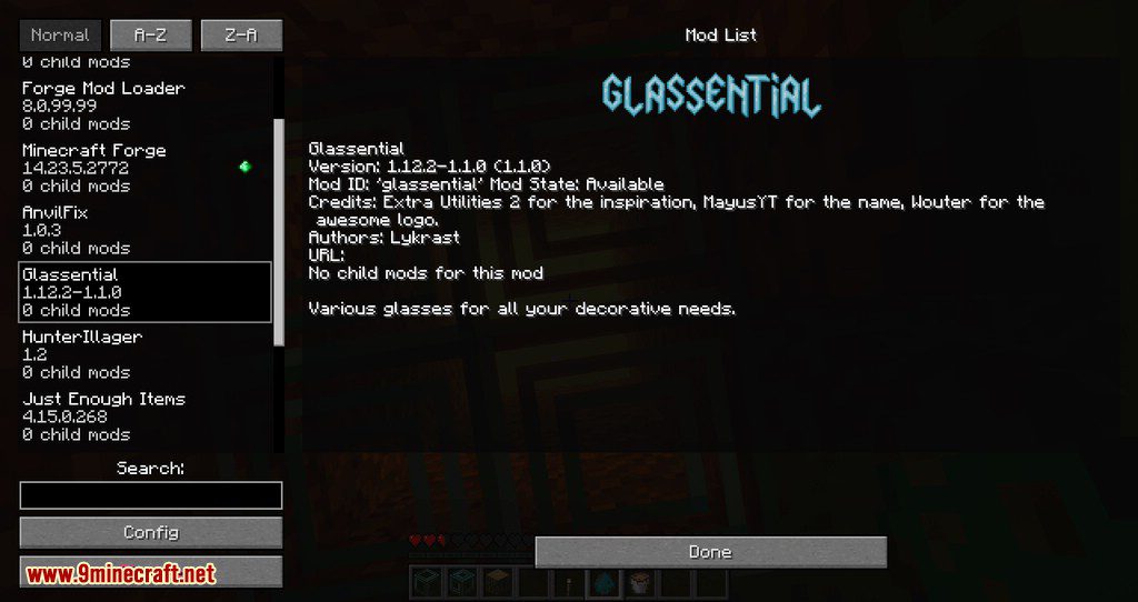 Glassential mod for minecraft 16