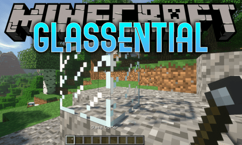 Glassential mod for minecraft logo