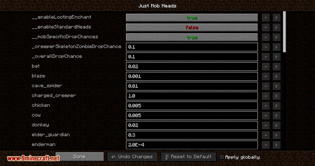 Just Mob Heads mod for minecraft 05