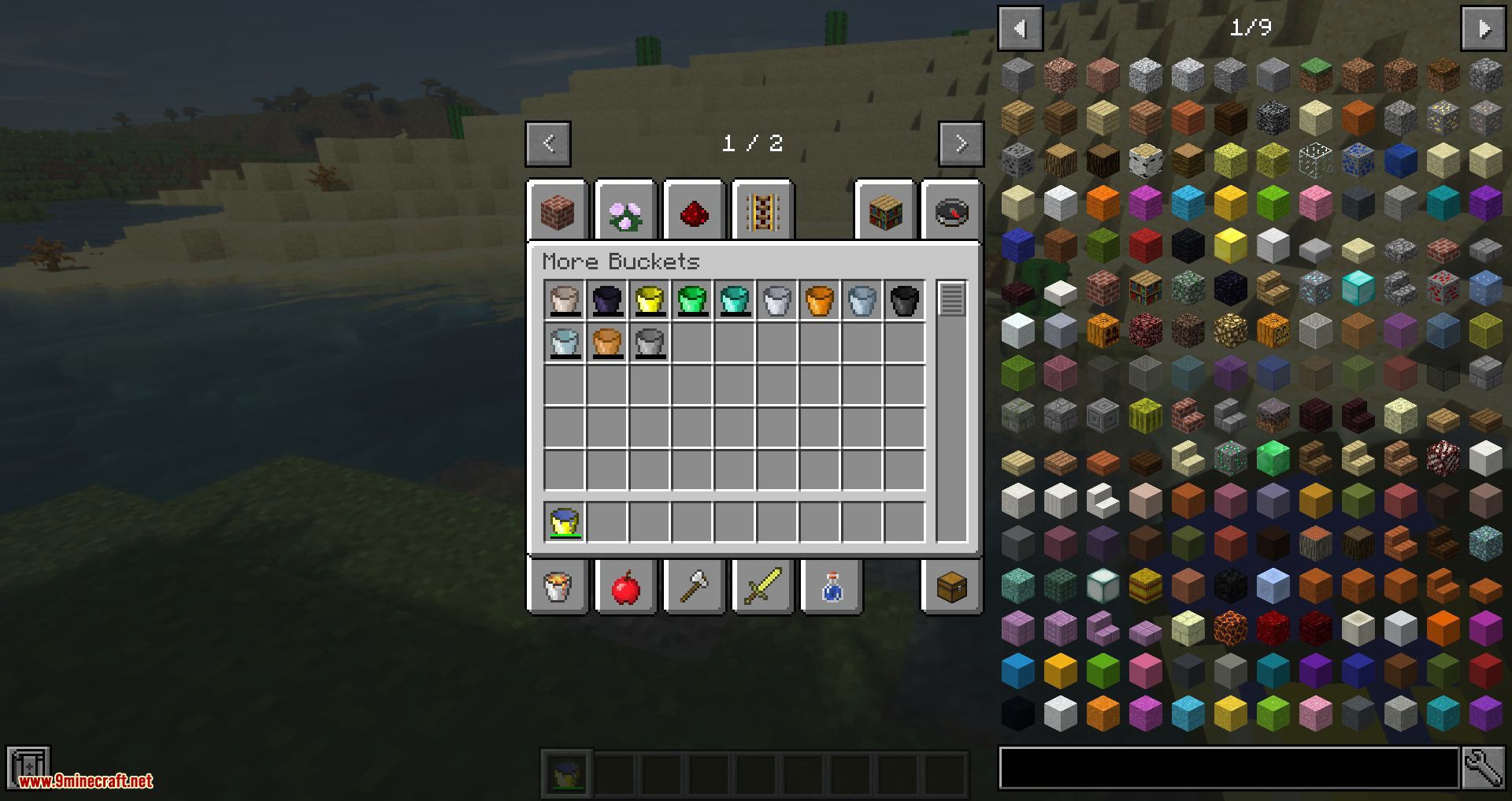 More Buckets mod for minecraft 07