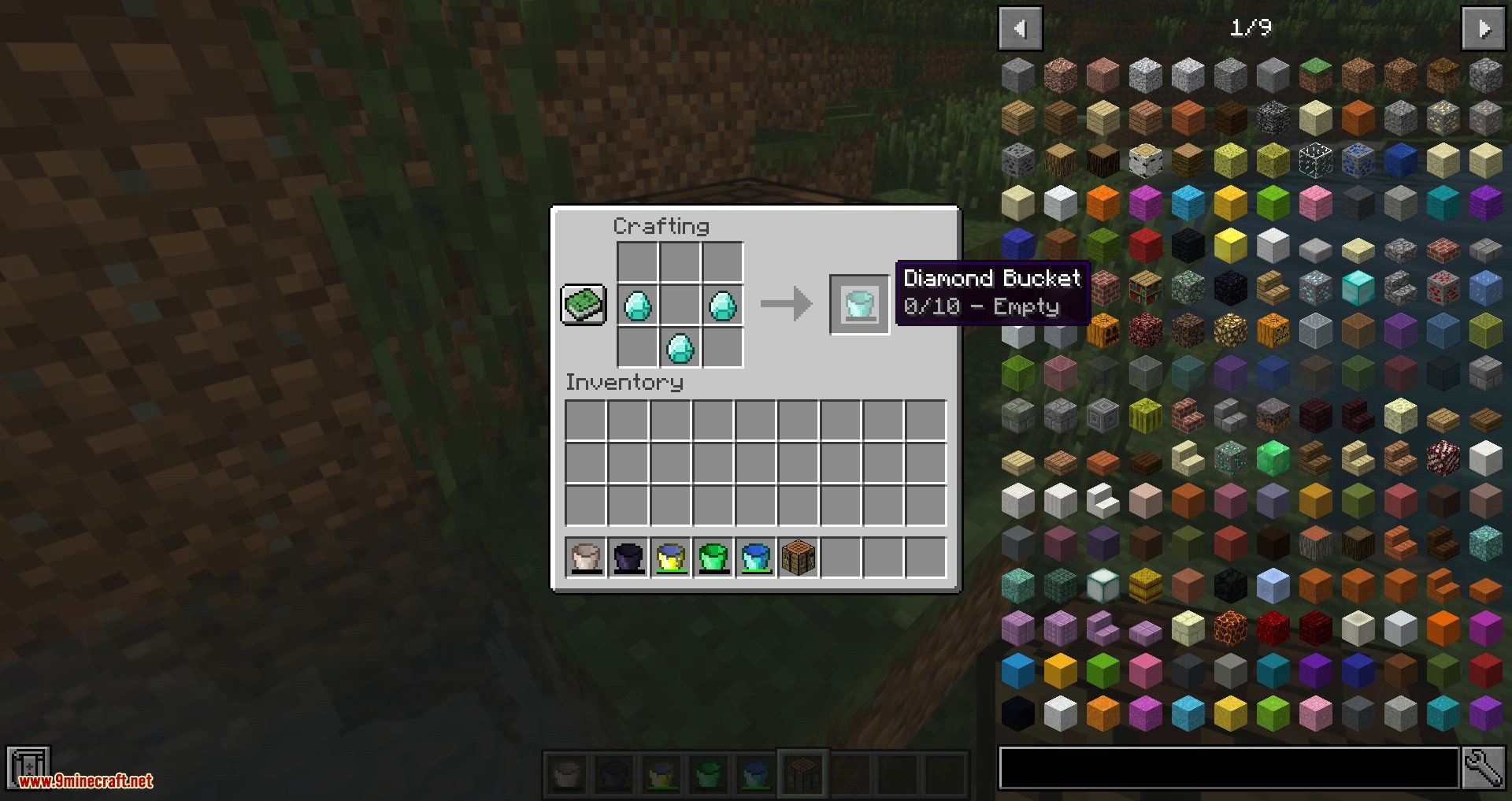 More Buckets mod for minecraft 12