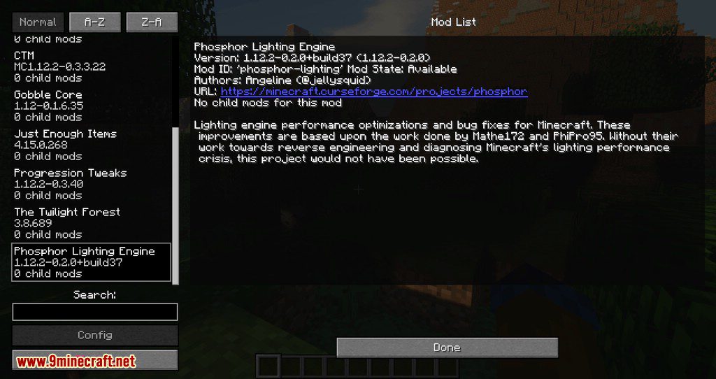 Phosphor mod for minecraft 07