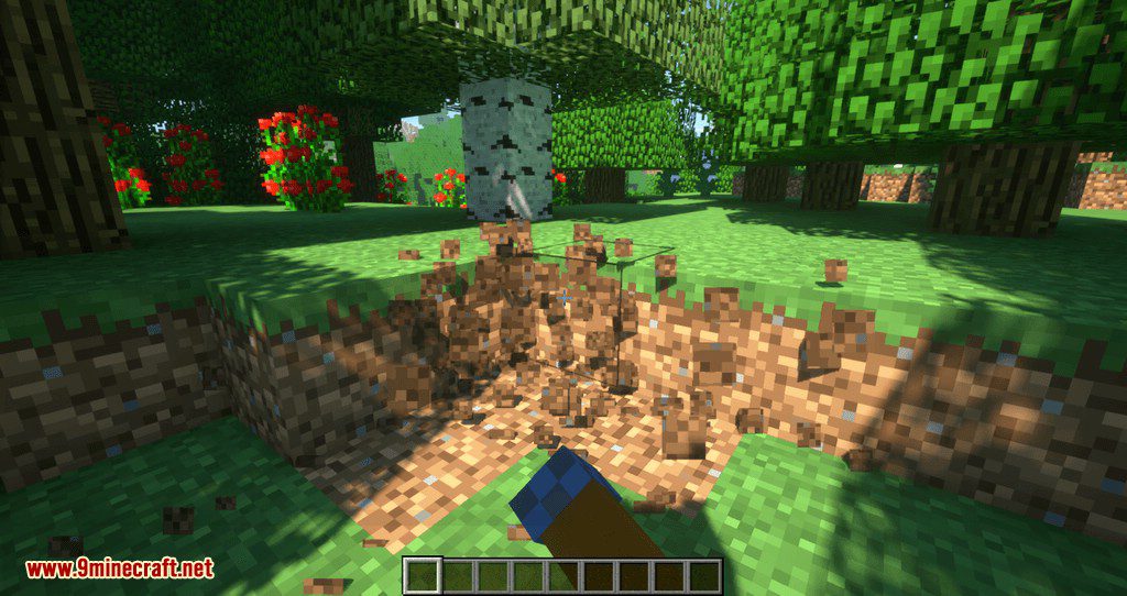 Proportional Destruction Particles mod for minecraft 02