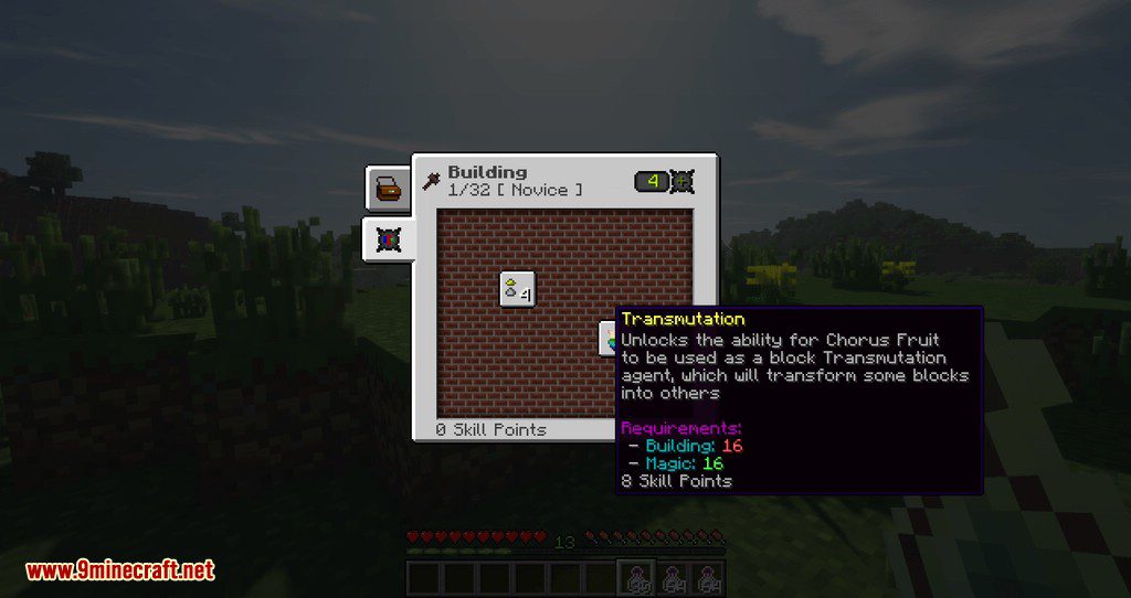 Reskillable mod for minecraft 07