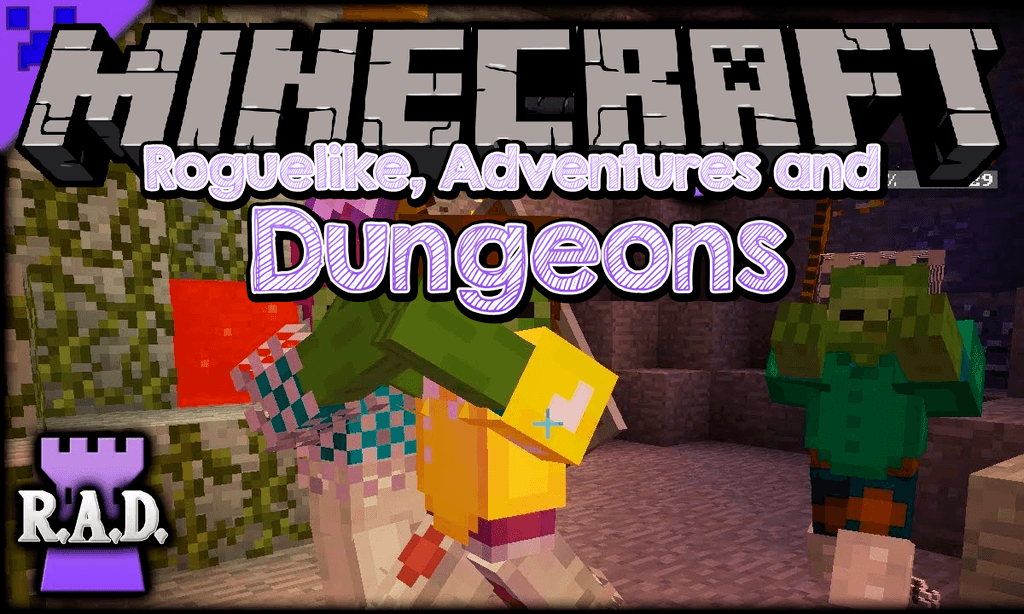 Roguelike Adventures and Dungeons mod for minecraft logo