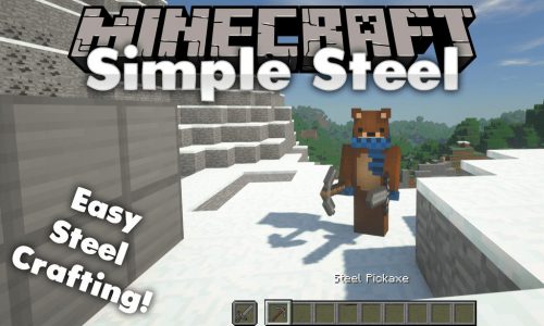 Simple Steel mod for minecraft logo