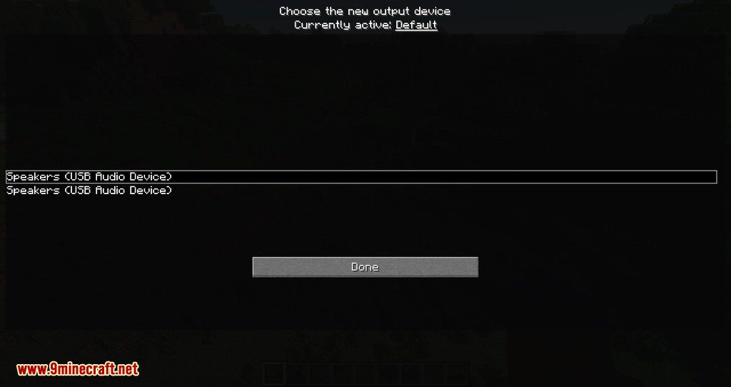 Sound Device Options mod for minecraft 02