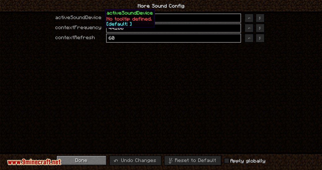 Sound Device Options mod for minecraft 03