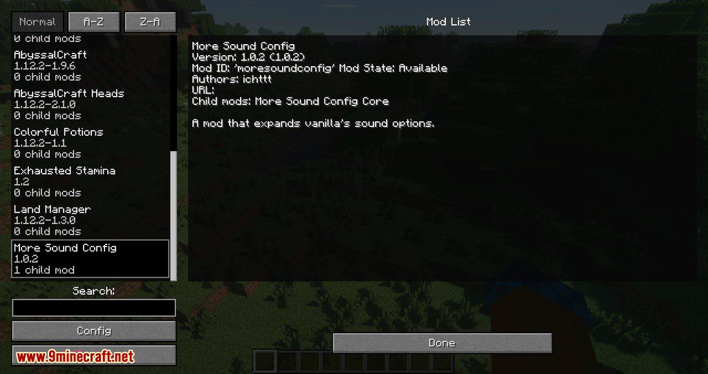 Sound Device Options mod for minecraft 10