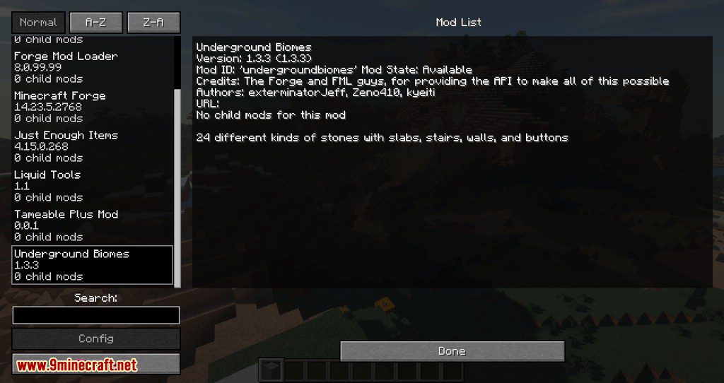 Underground Biomes mod for minecraft 15