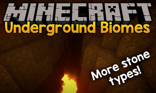 Underground Biomes mod for minecraft logo