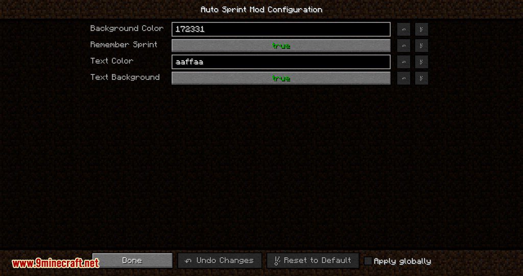 Auto Sprint Mod for minecraft 09